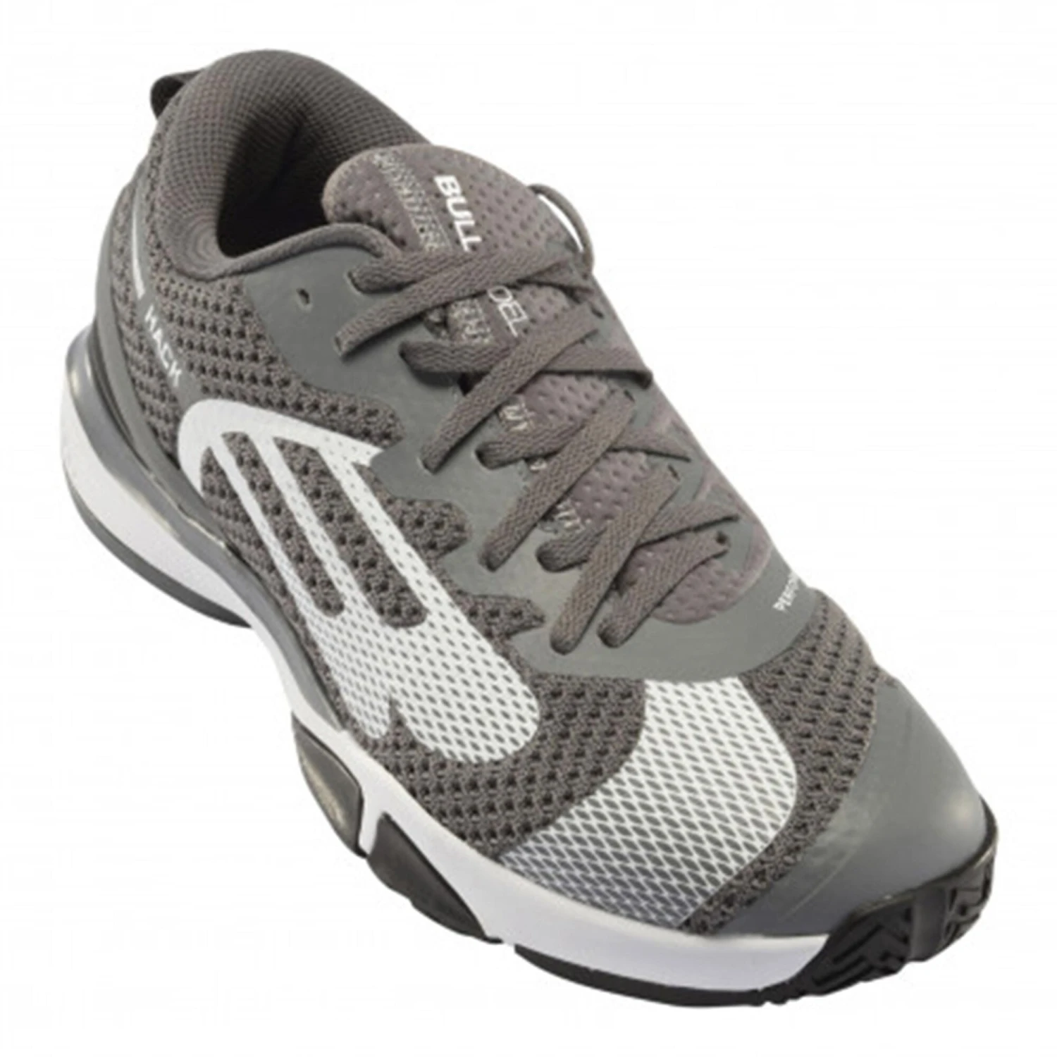 BULLPADEL Hack HYB Fly 21 Padel Shoe Men - Grey, Lightgrey 4 BULLPADEL Hack HYB Fly 21 Padel Shoe Men - Grey, Lightgrey - Image 2