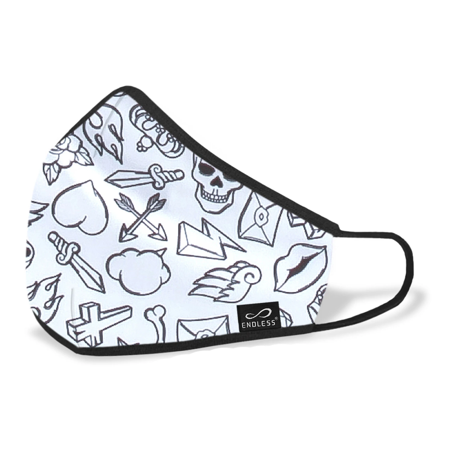 Endless Safe Mask Inklusive 2 Filter Face Mask - White, Black 3 Endless Safe Mask Inklusive 2 Filter Face Mask - White, Black