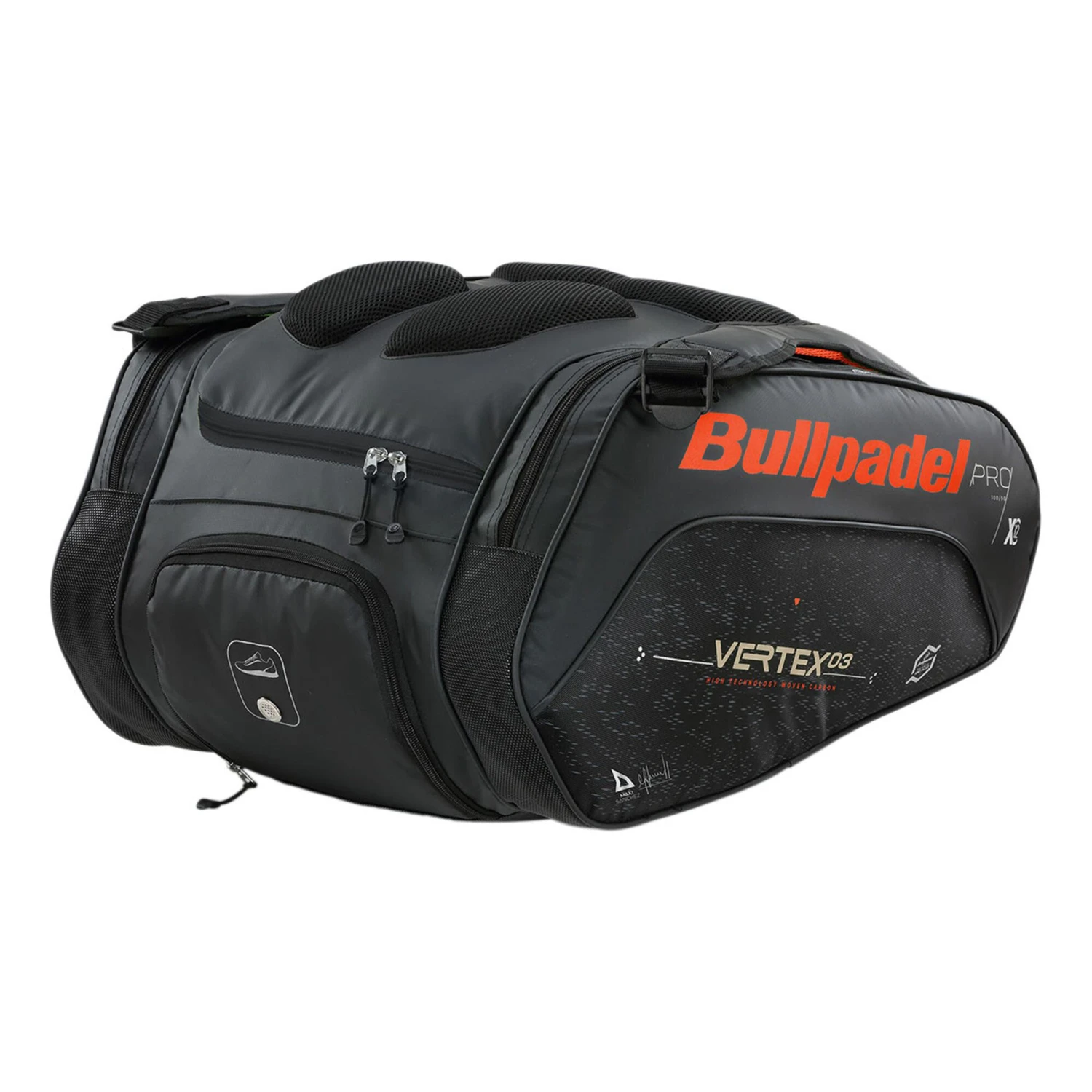 BULLPADEL Vertex Big Capacity Padel Racket Bag - Black, Neon Orange 3 BULLPADEL Vertex Big Capacity Padel Racket Bag - Black, Neon Orange