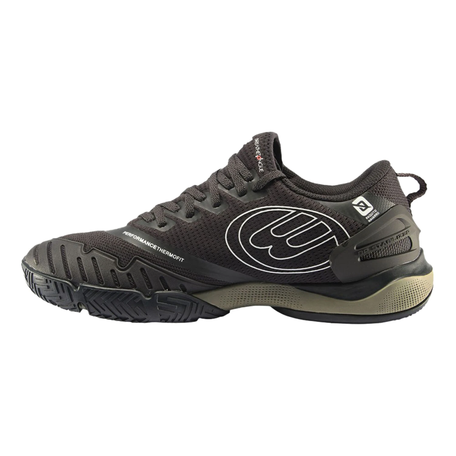 BULLPADEL Hack Hybrid Fly Padel Shoe Men - Grey, Khaki 4 BULLPADEL Hack Hybrid Fly Padel Shoe Men - Grey, Khaki - Image 2
