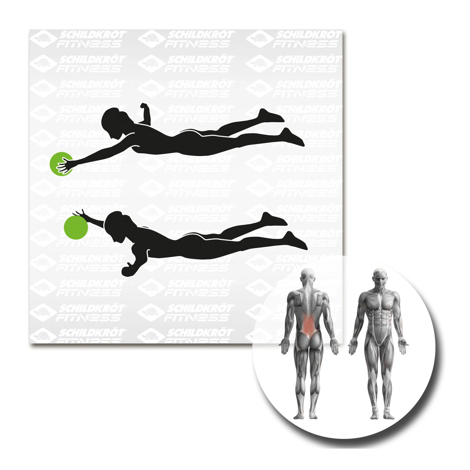 Medicine Ball 1kg - Anthracite, Green 7 Medicine Ball 1kg - Anthracite, Green - Image 5