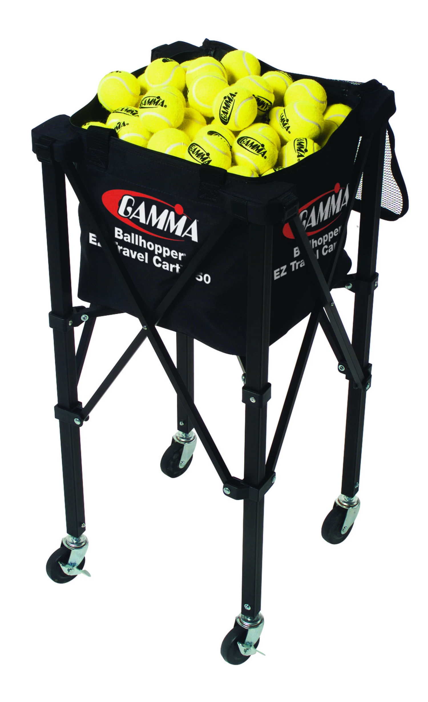 GAMMA EZ Travel Cart 150 Ball Cart With Wheels - Black 8 GAMMA EZ Travel Cart 150 Ball Cart With Wheels - Black - Image 6