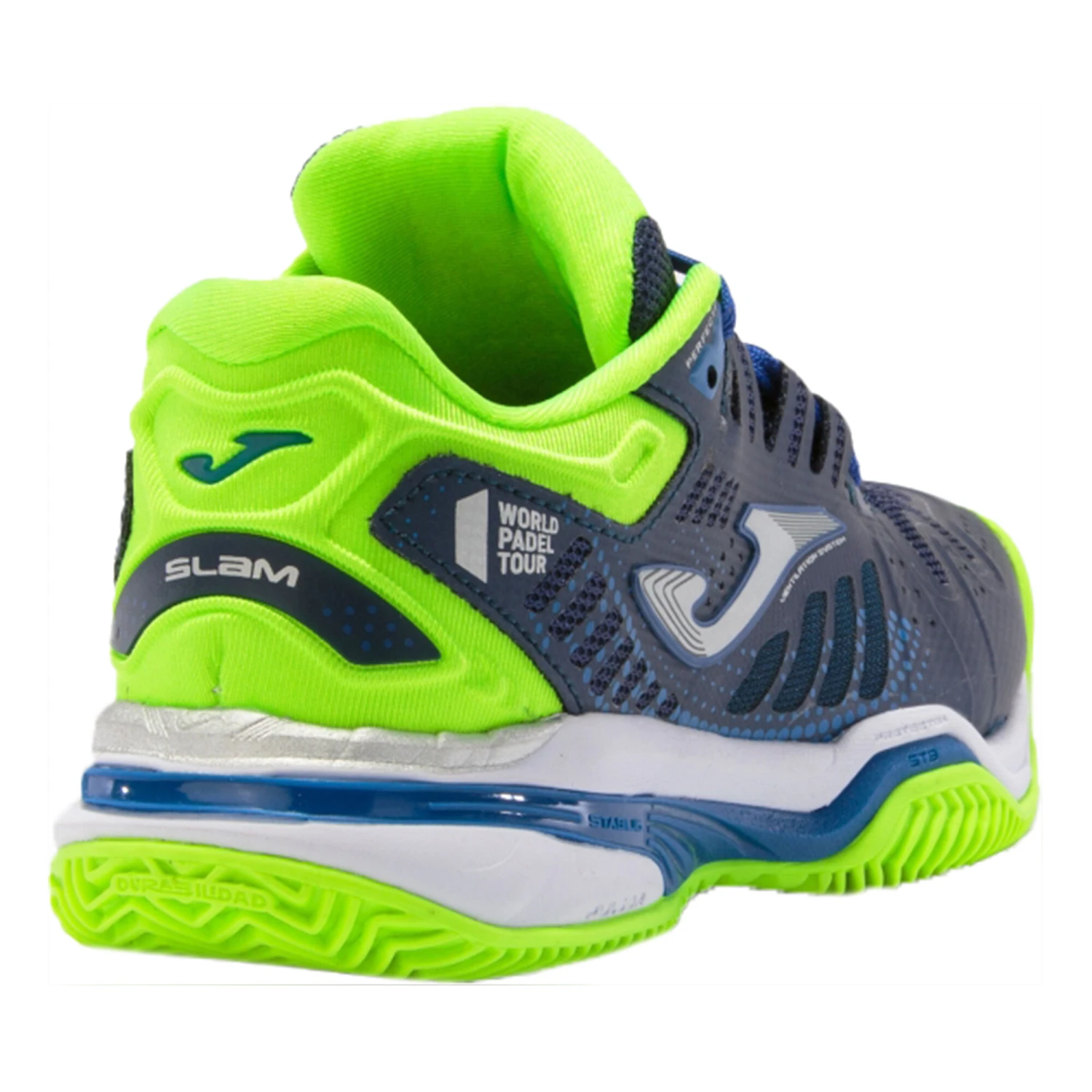 JOMA Slam Padel Shoe Kids - Dark Blue, Neon Green 7 JOMA Slam Padel Shoe Kids - Dark Blue, Neon Green - Image 5