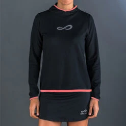 Endless Breath Hoody Women - Black, Coral 8 Endless Breath Hoody Women - Black, Coral -Padel Pro Shop 00064000 10