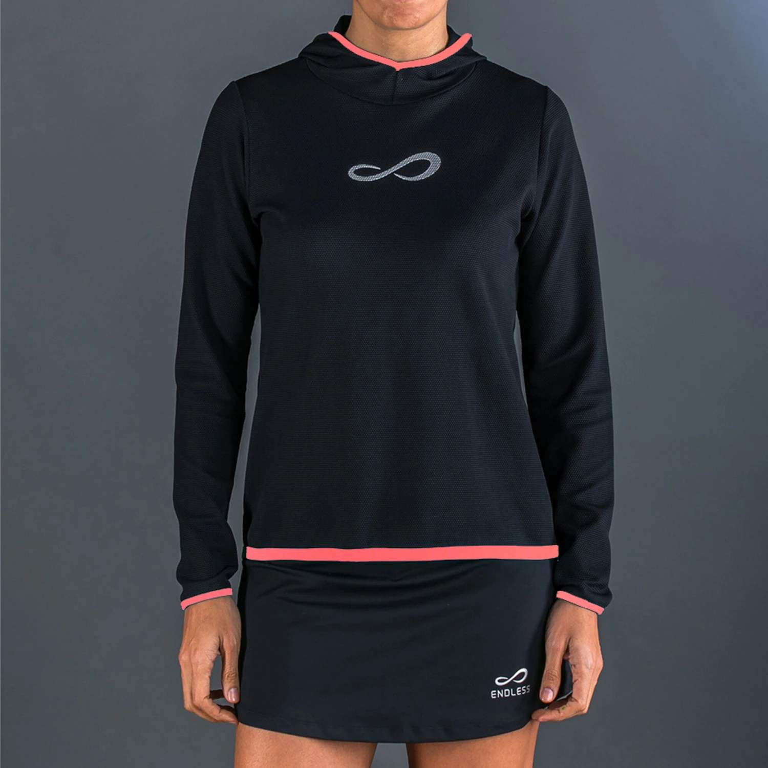 Endless Breath Hoody Women - Black, Coral 5 Endless Breath Hoody Women - Black, Coral - Image 3