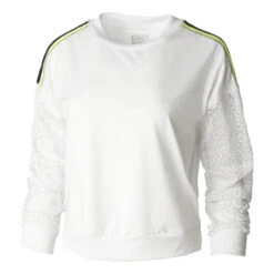 In The Net Sweatshirt Women - White, Neon Yellow