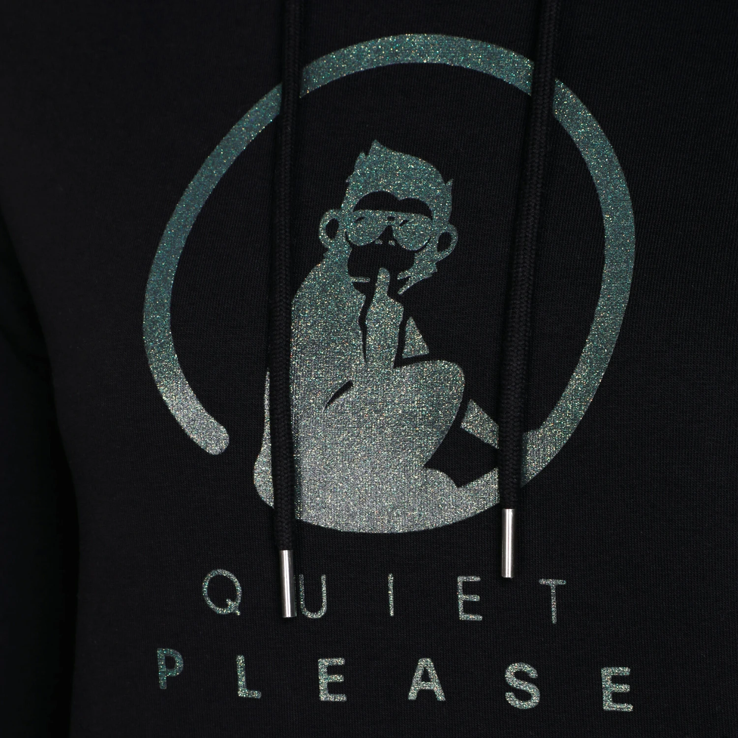 Matchball Glitter Hoody Women - Black, Khaki 9 Matchball Glitter Hoody Women - Black, Khaki - Image 7