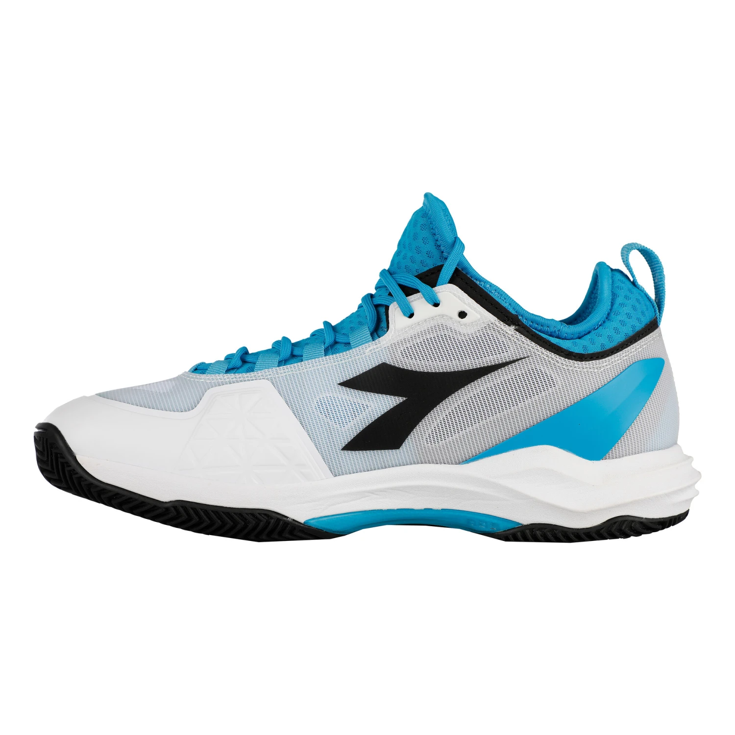 Diadora Speed Blushield Fly 3+ Clay Court Shoe Men - White, Turquoise 4 Diadora Speed Blushield Fly 3+ Clay Court Shoe Men - White, Turquoise - Image 2