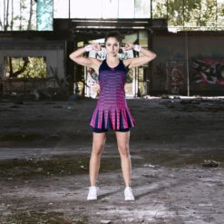 BIDI BADU Phoebe Tech Dress Women - Dark Blue, Pink 28 BIDI BADU Phoebe Tech Dress Women - Dark Blue, Pink -Padel Pro Shop 00271000 65