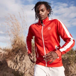 BIDI BADU Aton Tech Training Jacket Men - Red, White -Padel Pro Shop 00571000 65