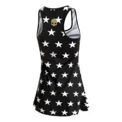 Hydrogen Tech Stars Dress Women - Black, White -Padel Pro Shop 00752000 0 2