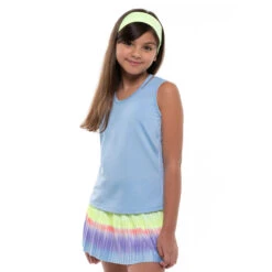 V-Neck Cutout Tank Top Girls - Light Blue -Padel Pro Shop 00860000 10