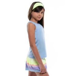 V-Neck Cutout Tank Top Girls - Light Blue -Padel Pro Shop 00860000 11