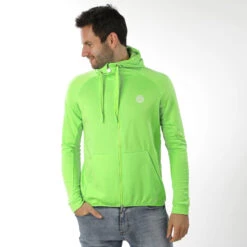 BIDI BADU Jamol Tech Training Jacket Men - Neon Green, White -Padel Pro Shop 00877000 24