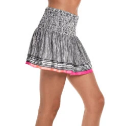 Long Live Summer Smocked Skirt Women - Blue, Multicoloured -Padel Pro Shop 01278000 14