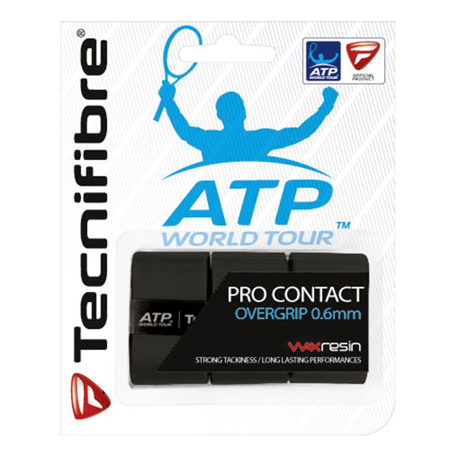 TECNIFIBRE Contact Pro 3er 3 Pack - Black 3 TECNIFIBRE Contact Pro 3er 3 Pack - Black