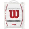 Wilson Pro Overgrip Perforated 12 Pack - White 1 Wilson Pro Overgrip Perforated 12 Pack - White -Padel Pro Shop 0153700000 000