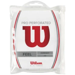 Wilson Pro Overgrip Perforated 12 Pack - White