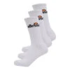 Ellesse Arrom Tennis Socks 3 Pack - White, Black -Padel Pro Shop 01655000 000