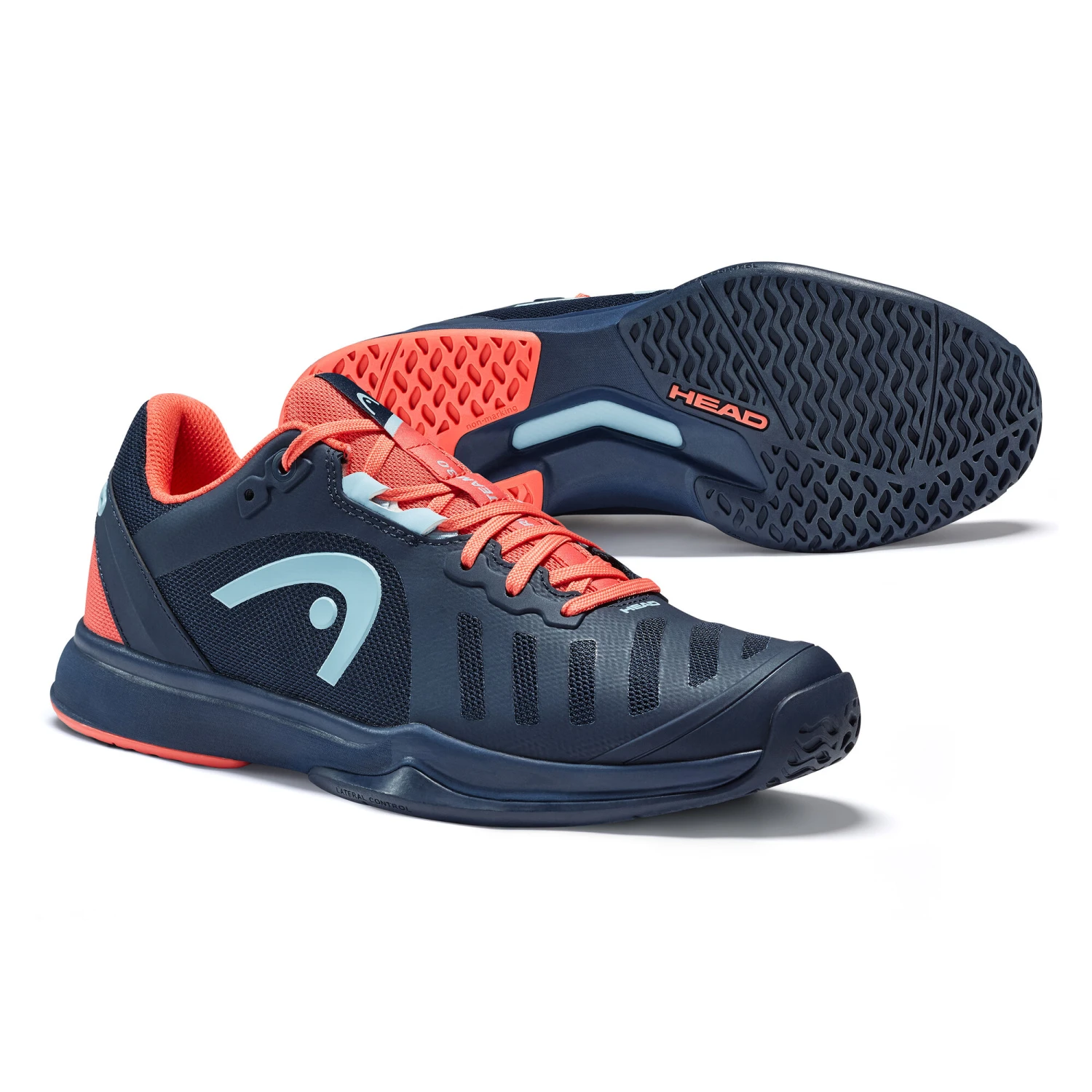 Head Sprint Team 3.0 2021 All Court Shoe Women - Dark Blue, Coral 7 Head Sprint Team 3.0 2021 All Court Shoe Women - Dark Blue, Coral - Image 5
