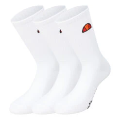 Ellesse Illan Tennis Socks 3 Pack - White