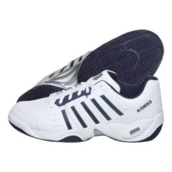 K-Swiss Accomplish III All Court Shoe Men - White, Dark Blue -Padel Pro Shop 01865000 0 7