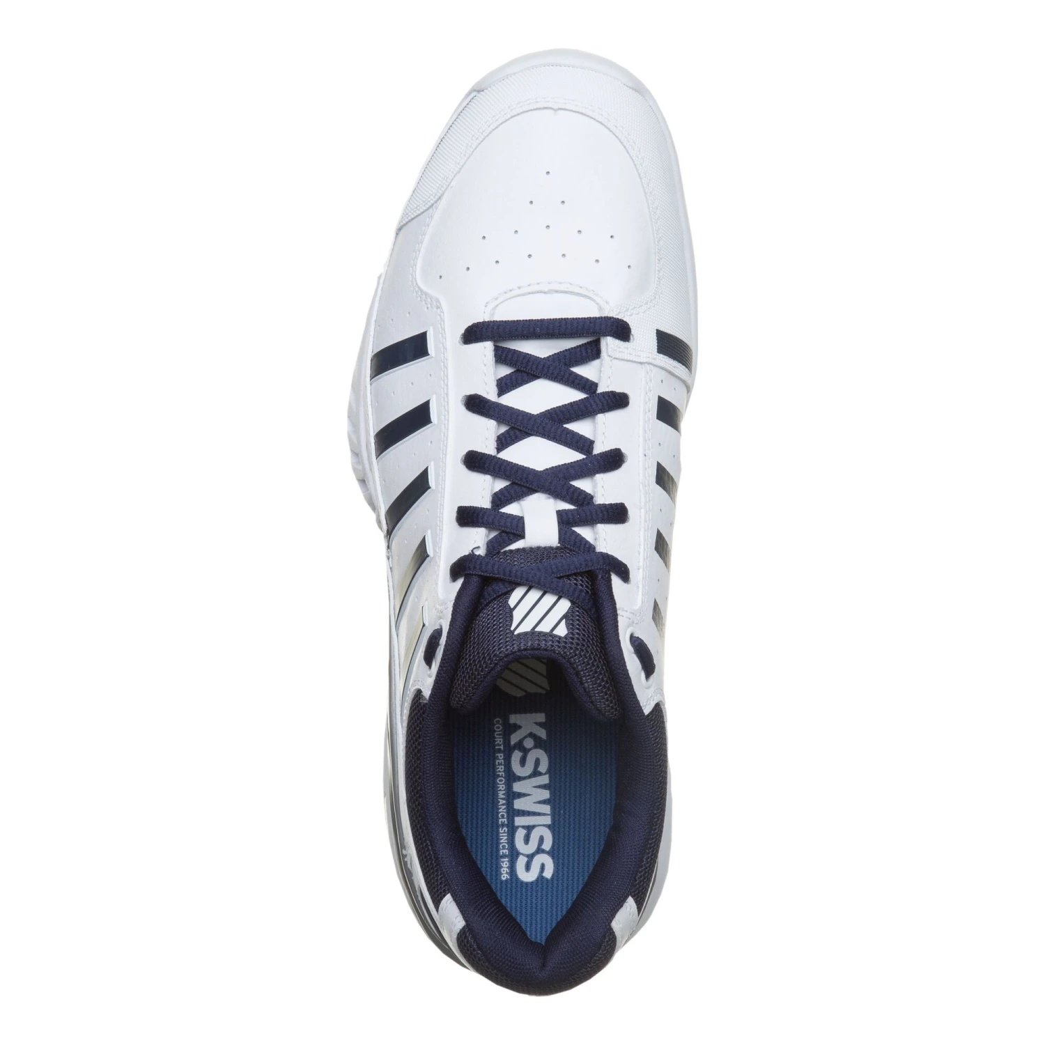 K-Swiss Receiver IV All Court Shoe Men - White, Dark Blue 6 K-Swiss Receiver IV All Court Shoe Men - White, Dark Blue - Image 4