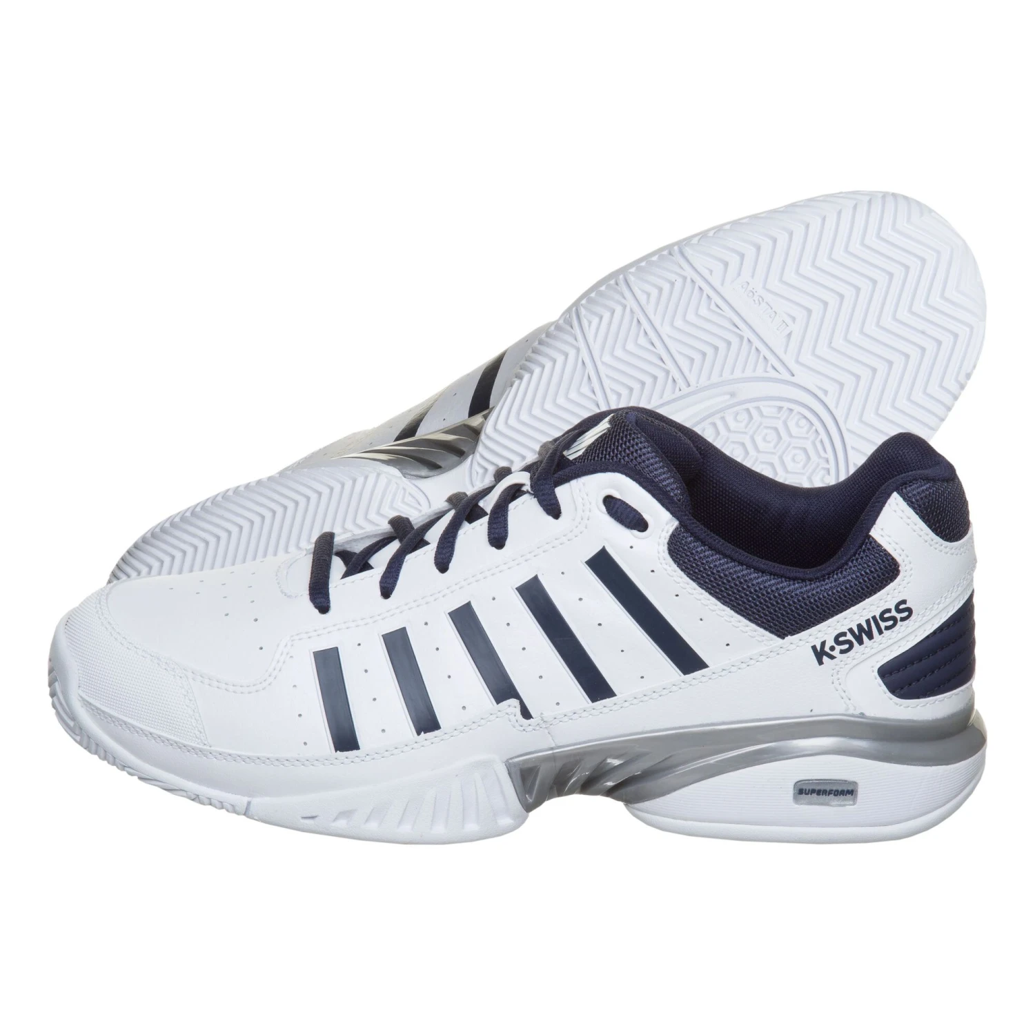 K-Swiss Receiver IV All Court Shoe Men - White, Dark Blue 5 K-Swiss Receiver IV All Court Shoe Men - White, Dark Blue - Image 3