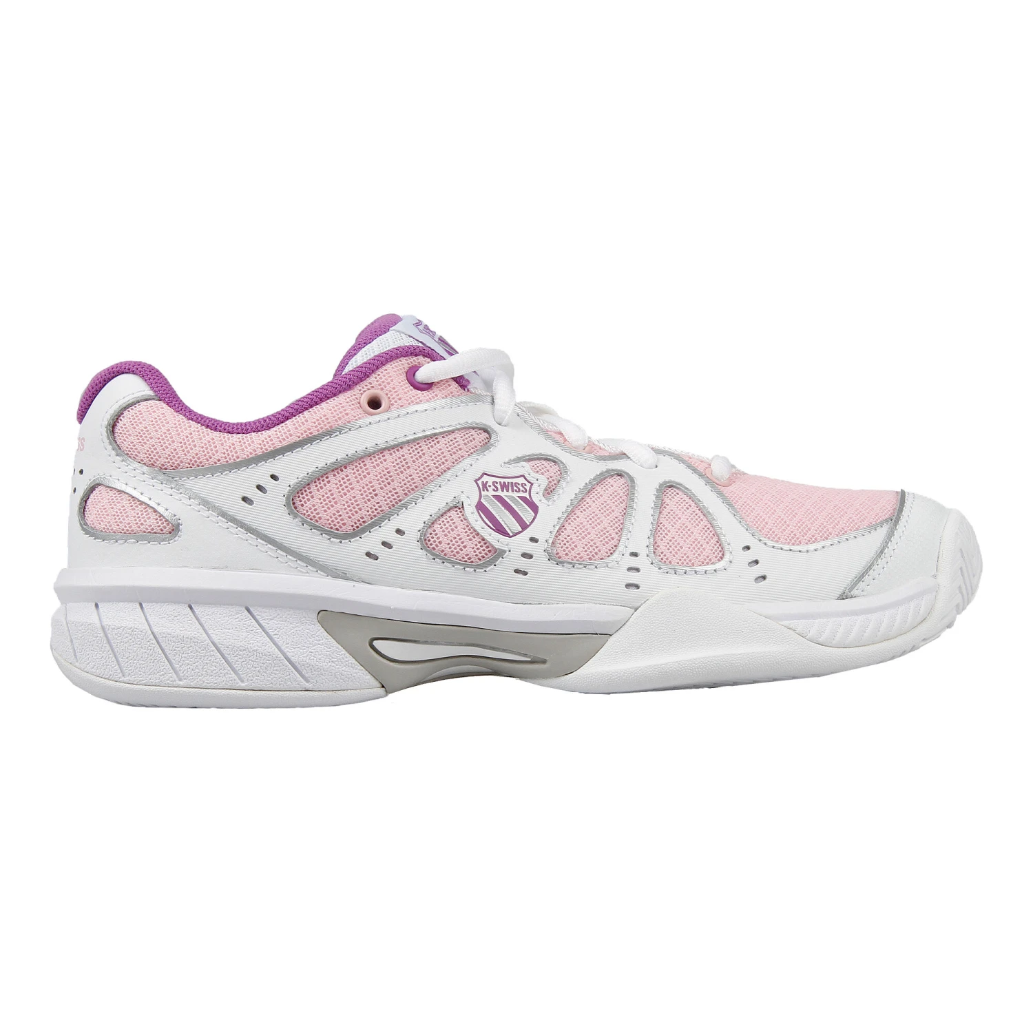 K-Swiss Express 100 Mesh All Court Shoe Women - White, Pink 3 K-Swiss Express 100 Mesh All Court Shoe Women - White, Pink