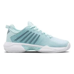 K-Swiss Hypercourt Supreme Clay Court Shoe Women - Light Blue, White