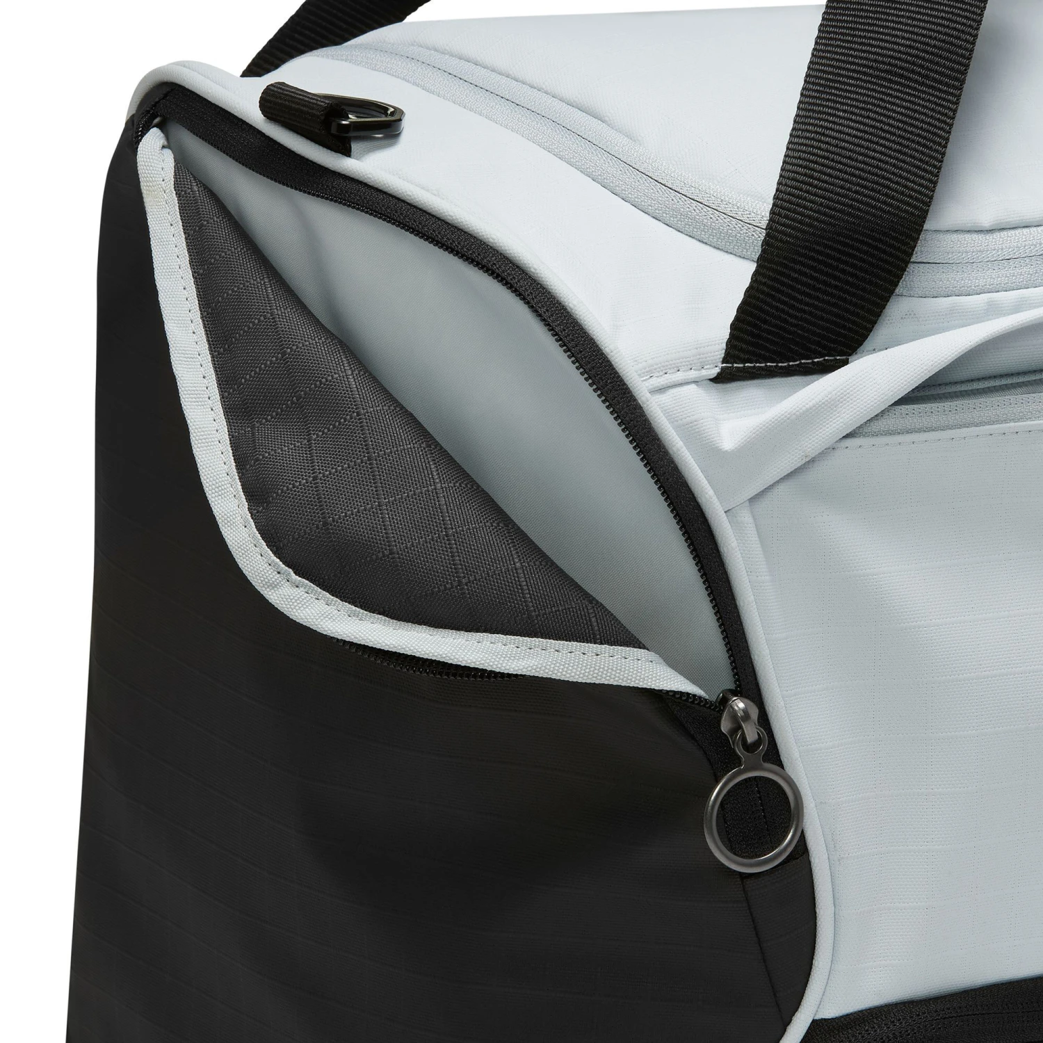 Nike Brasilia Sports Bag - Silver, Black 5 Nike Brasilia Sports Bag - Silver, Black - Image 3