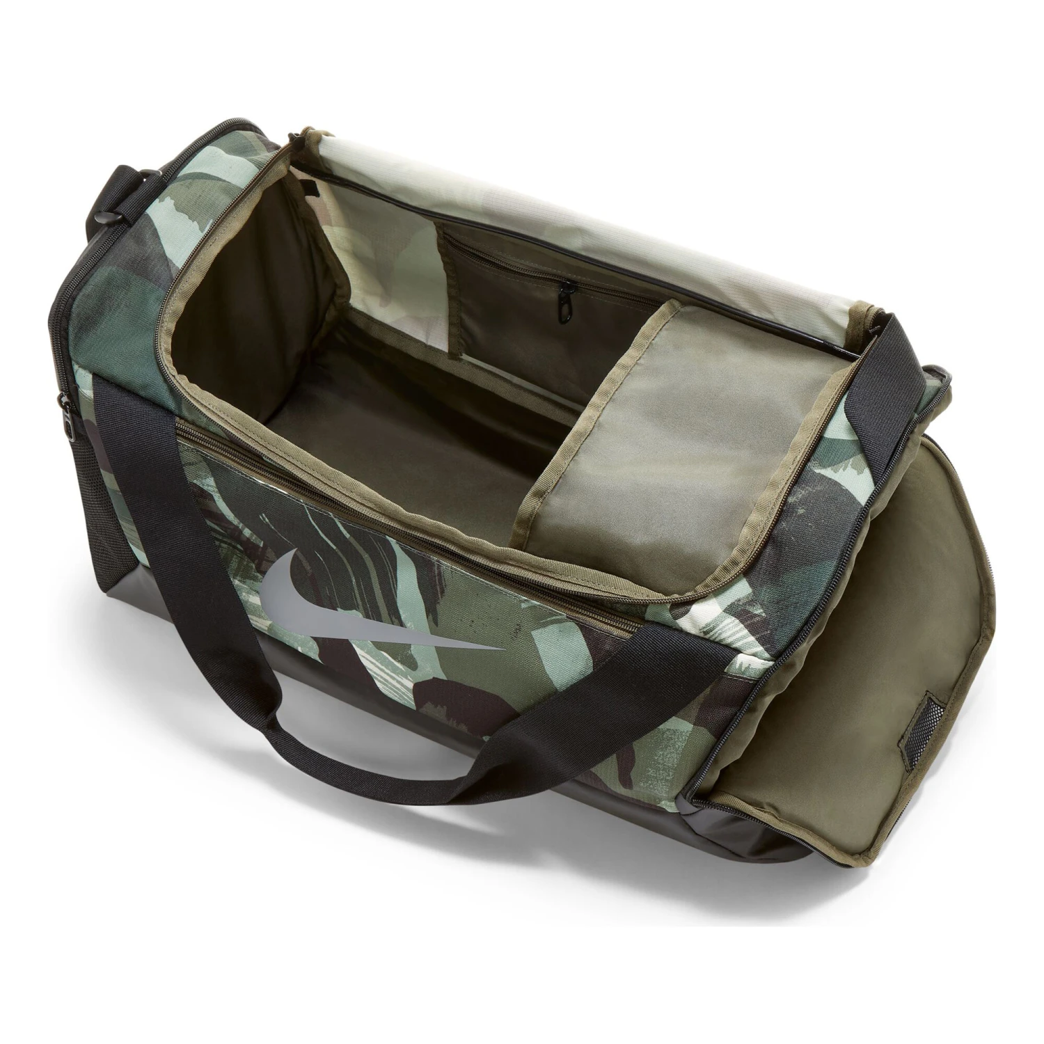 Nike Brasilia Sports Bag - Olive, Black 6 Nike Brasilia Sports Bag - Olive, Black - Image 5