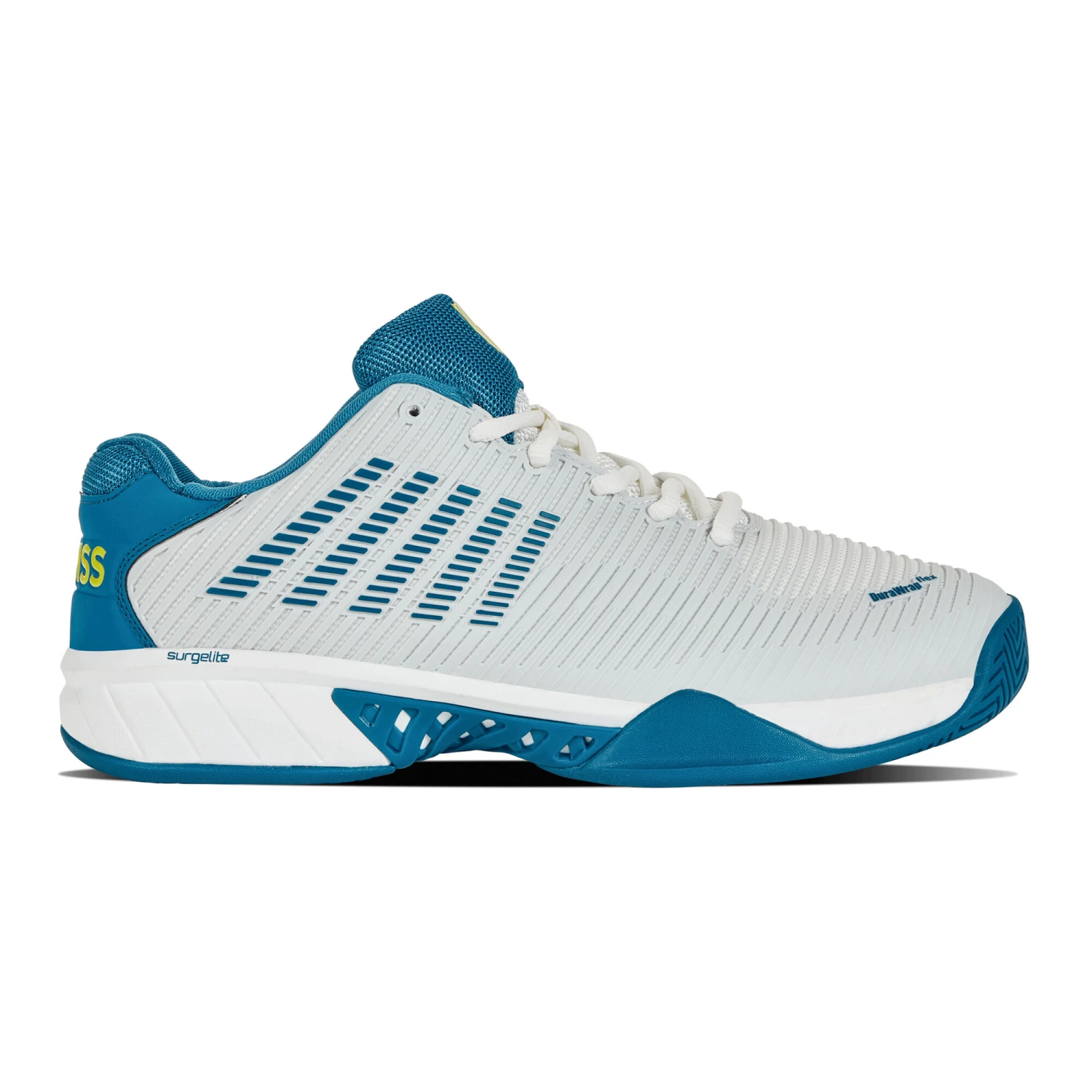 K-Swiss Hypercourt Express 2 All Court Shoe Men - White, Turquoise 3 K-Swiss Hypercourt Express 2 All Court Shoe Men - White, Turquoise