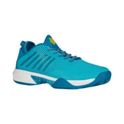 K-Swiss Hypercourt Supreme Clay Court Shoe Men - Turquoise, White -Padel Pro Shop 02185000 000