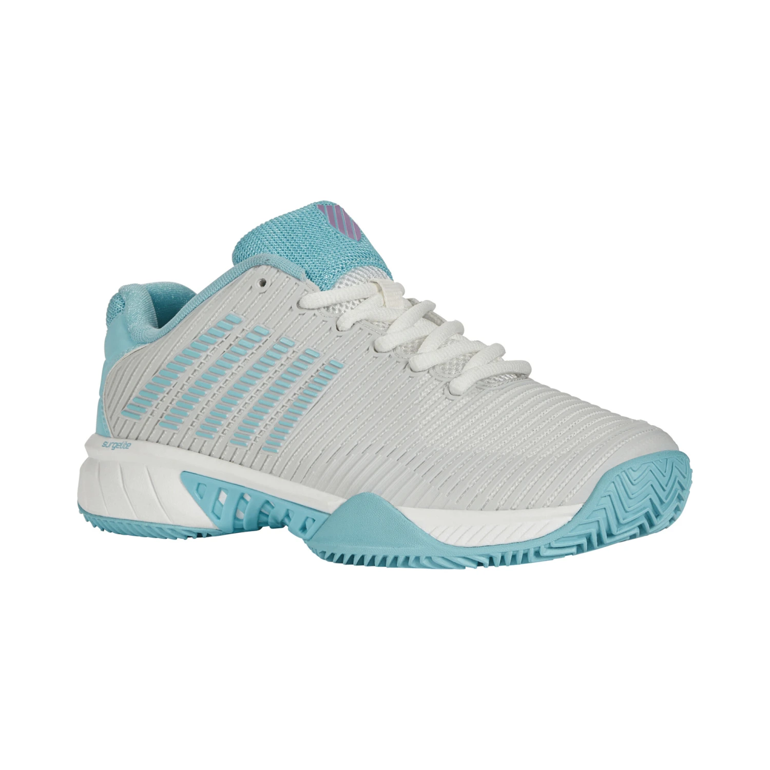 K-Swiss Hypercourt Express 2 Clay Court Shoe Women - White, Light Blue 7 K-Swiss Hypercourt Express 2 Clay Court Shoe Women - White, Light Blue - Image 5