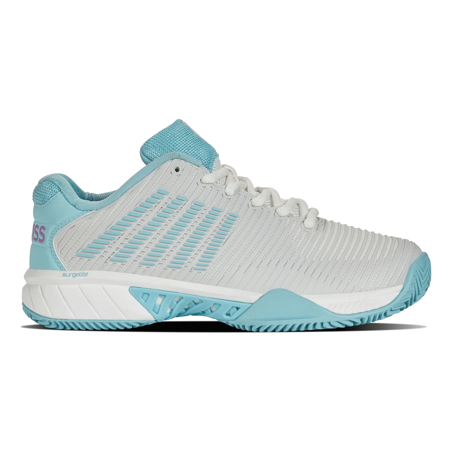 K-Swiss Hypercourt Express 2 Clay Court Shoe Women - White, Light Blue 3 K-Swiss Hypercourt Express 2 Clay Court Shoe Women - White, Light Blue