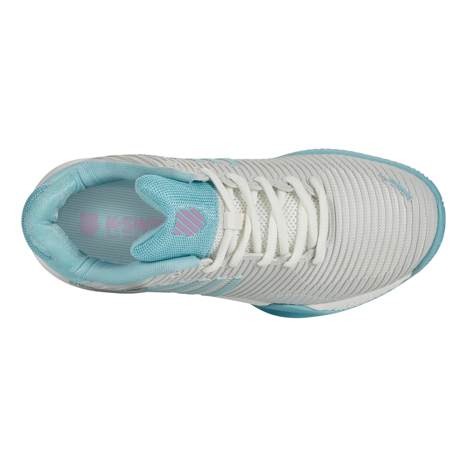 K-Swiss Hypercourt Express 2 Clay Court Shoe Women - White, Light Blue 6 K-Swiss Hypercourt Express 2 Clay Court Shoe Women - White, Light Blue - Image 4
