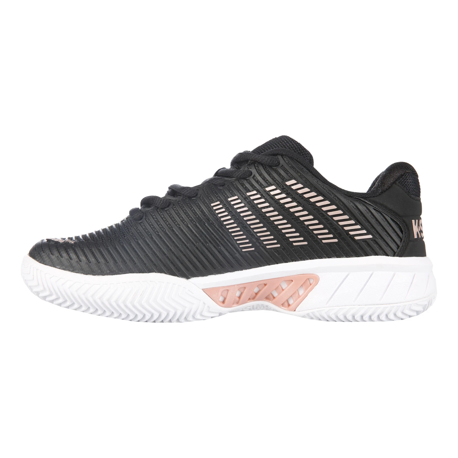 K-Swiss Hypercourt Express 2 Clay Court Shoe Women - Black, Gold 4 K-Swiss Hypercourt Express 2 Clay Court Shoe Women - Black, Gold - Image 2