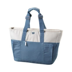 Wilson Women's Tote Padel Sports Bag - Blue, Cream