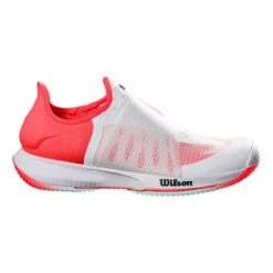 Wilson Kaos Mirage All Court Shoe Women - White, Coral