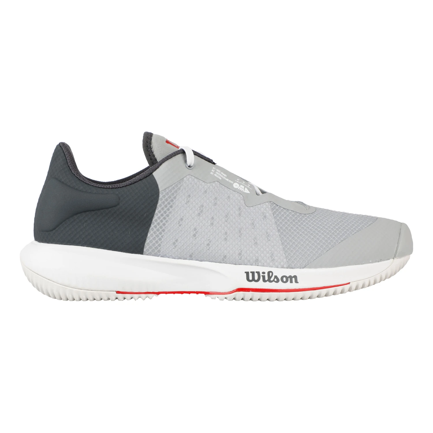 Wilson Kaos SWIFT All Court Shoe Men - Grey, Red 3 Wilson Kaos SWIFT All Court Shoe Men - Grey, Red