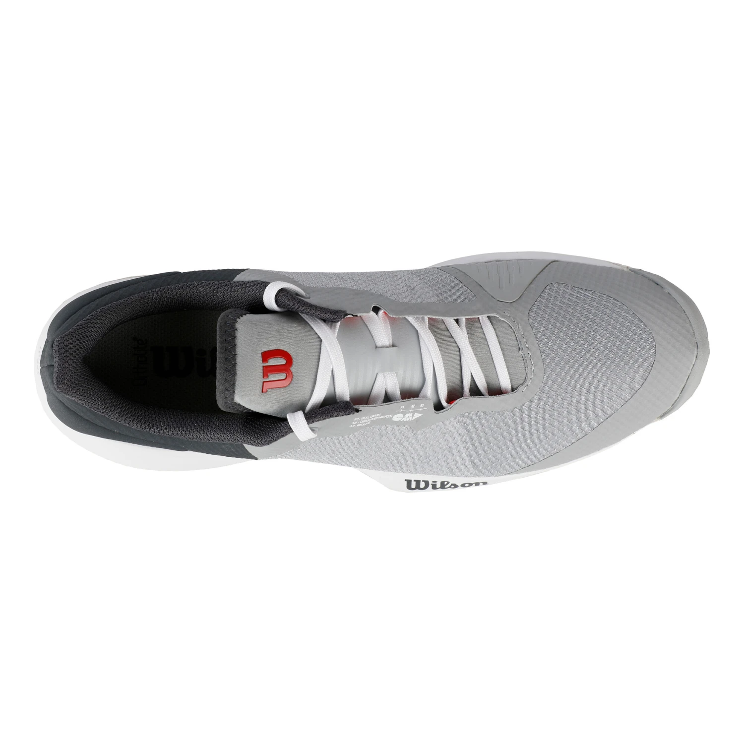 Wilson Kaos SWIFT All Court Shoe Men - Grey, Red 5 Wilson Kaos SWIFT All Court Shoe Men - Grey, Red - Image 3
