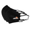 Ellesse Palsito Face Mask 3 Pack - Black, White 2 Ellesse Palsito Face Mask 3 Pack - Black, White -Padel Pro Shop 0259800000 000
