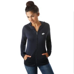 Lotto Squadra PL Training Jacket Women - Dark Blue, White -Padel Pro Shop 02828000 24