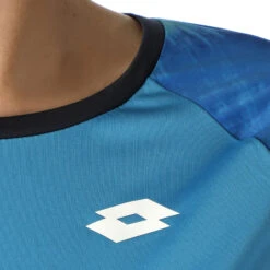 Lotto Top Ten III PRT3 PL T-Shirt Women - Turquoise, Dark Blue -Padel Pro Shop 03090000 17