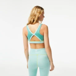 Lacoste Sports Bras Women - Turquoise, Mint -Padel Pro Shop 03910000 14