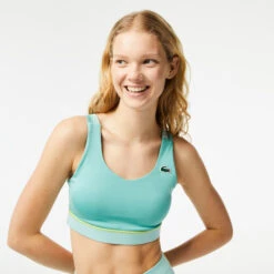 Lacoste Sports Bras Women - Turquoise, Mint -Padel Pro Shop 03910000 16