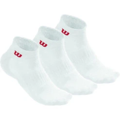 Wilson Tennis Socks 3 Pack Men - White, Red
