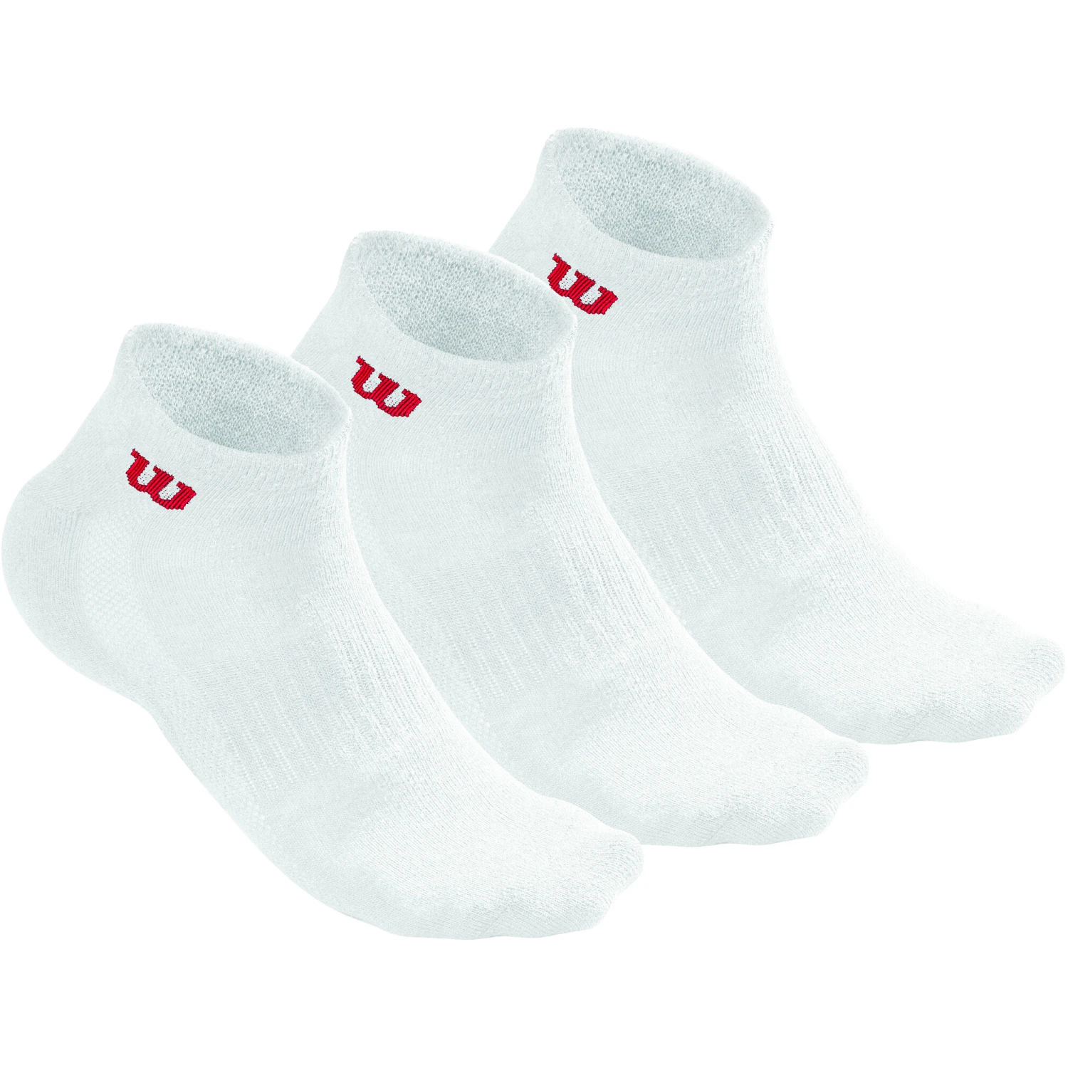 Wilson Tennis Socks 3 Pack Men - White, Red 3 Wilson Tennis Socks 3 Pack Men - White, Red