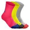 Wilson Seasonal Crew Tennis Socks 3 Pack Kids - Pink, Grey -Padel Pro Shop 04361000 000
